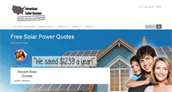 Desktop Screenshot of americansolarquotes.com