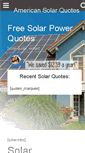 Mobile Screenshot of americansolarquotes.com